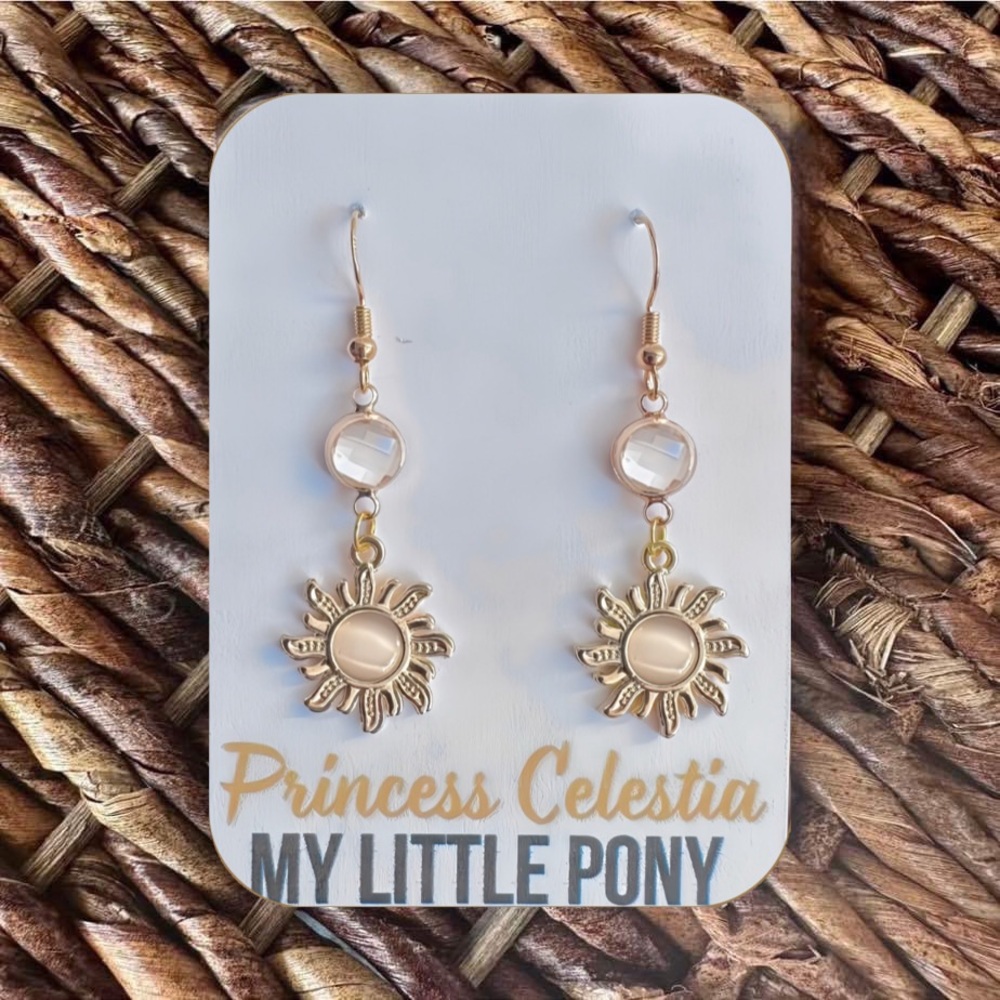 New Handmade Dangle Earrings Inspired by “Princess Celestia” (My Little Pony)(V2